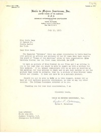 [Carta] 1957 jul. 15, New York [a] Doris Dana, Roslyn Harbor, New York