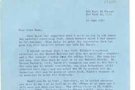 [Carta] 1959 jul. 14, New York [a] Doris Dana