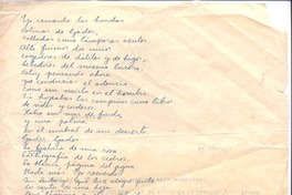 Casa desierta : [yo recuerdo...]