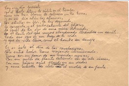 [Pulen su flauta los grillos ...] [Hay un día previsto...]