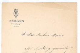 [Carta] [1900] Madrid, España [a] Rubén Darío