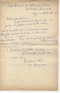 [Carta] 1968 sep. 8, Santiago, Chile [a] Biblioteca Nacional de Chile