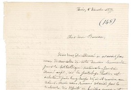 [Carta] 1877 dic. 5, París, Francia [a] Ramón Briseño