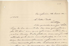 [Carta] 1922 ene. 5, Concepción, Chile [a] Pedro Prado