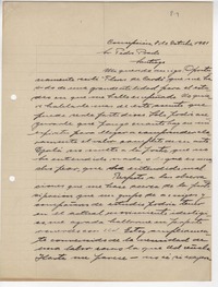 [Carta] 1921 oct. 8, Concepción, Chile [a] Pedro Prado