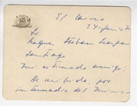 [Tarjeta] 1970 jun. 24, El Cairo, Egipto [a] Roque Esteban Scarpa