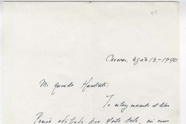 [Carta] 1990 ago. 13, Caracas, Venezuela [a] Humberto Díaz-Casanueva