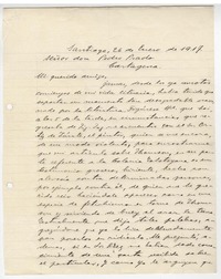 [Carta] 1917 ene. 26, Santiago, Chile [a] Pedro Prado