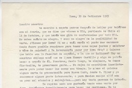 [Carta] 1965 sep. 30, Iowa City [a] Roque Esteban Scarpa