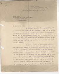 [Carta] 1940 mar. 1, Viña del Mar, Chile [a] Guillermo Labarca Hubertson