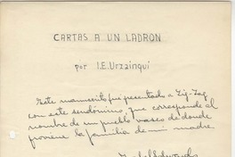 Cartas a un ladrón
