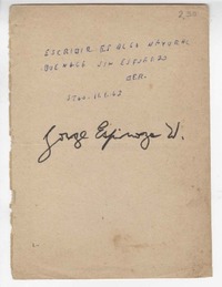 [Escribir es algo natural...]