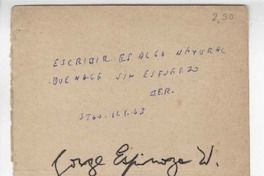 [Escribir es algo natural...]