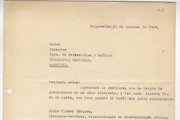 [Carta] 1968 oct. 15, Valparaíso, Chile [a] Biblioteca Nacional de Chile