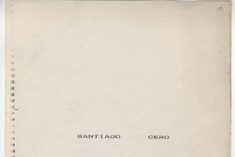Santiago cero