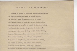 El amor y la esperanza