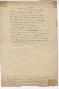 El amor y la esperanza