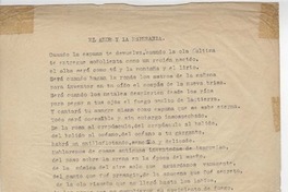 El amor y la esperanza