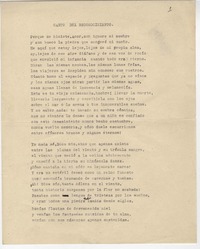 Canto del reconocimiento