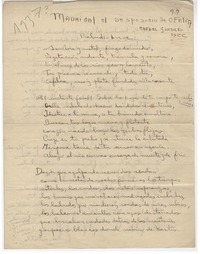 Madrigal al deposorio de Ofelia