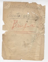 Cuentos argentinos de la Pampa.