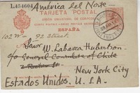[Tarjeta] 1911 may. 29, Madrid, España [a] Guillermo Labarca Hubertson