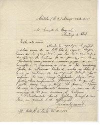 [Carta] 1915 may. 26, Córdoba, Argentina [a] Ernesto A. Guzmán