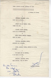 Cuba, palmera verde, pañuelo al aire