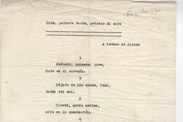 Cuba, palmera verde, pañuelo al aire