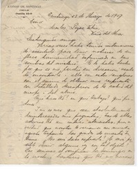 [Carta] 1907 may. 28, Santiago, Chile [a] Carlos Pezoa Véliz