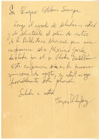 [Carta] [1969], Santiago, Chile [a] Roque Esteban Scarpa