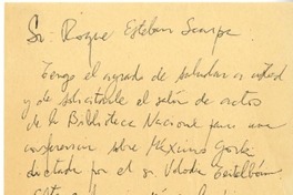 [Carta] [1969], Santiago, Chile [a] Roque Esteban Scarpa
