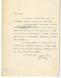 [Carta] 1965, Santiago, Chile [a] Roque Esteban Scarpa