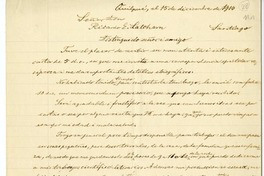 [Carta] 1926 febrero 13, Santiago, Chile [a] Ricardo E. Latcham.