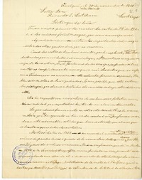 [Carta] 1910 noviembre 30, Quilpué, Chile [a] Ricardo E. Latcham.