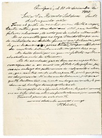 [Carta] 1910 diciembre 10, Quilpué, Chile [a] Ricardo E. Latcham.