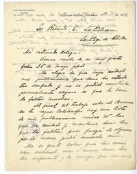 [Carta] 1909 julio 1, Buenos Aires, Argentina [a] Ricardo Latcham.