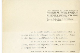 [La distinción académica...]