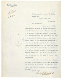 [Carta] 1913 agosto 26, Santiago, Chile [a] Carlos Silva Cruz