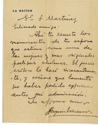 [Carta] [1945], Santiago, Chile [a] L. Martínez