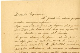 [Carta] [1910] Santiago, Chile [a] Esperanza Marín