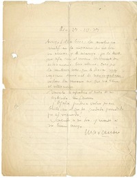 [Carta] 1929 octubre 29, Río de Janeiro, Brasil [a] Carlos Silva Cruz
