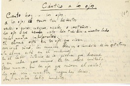 Cántico sobre los ojos