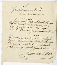 A Guillermo Matta en su cumpleaños