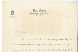 [Carta] [1950], New York [a] Magdalena Petit