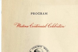 Program Medina centennial celebration