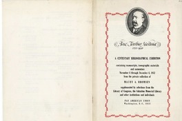 A cententary bibliographical exhibition