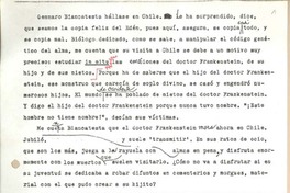 [Genaro Biancatesta hállase en Chile...]