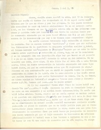 [Carta] 1981 mar. 5, Concepción, Chile [a] Miguel Arteche