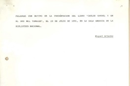 [Palabras con motivo de la presentación de un libro]